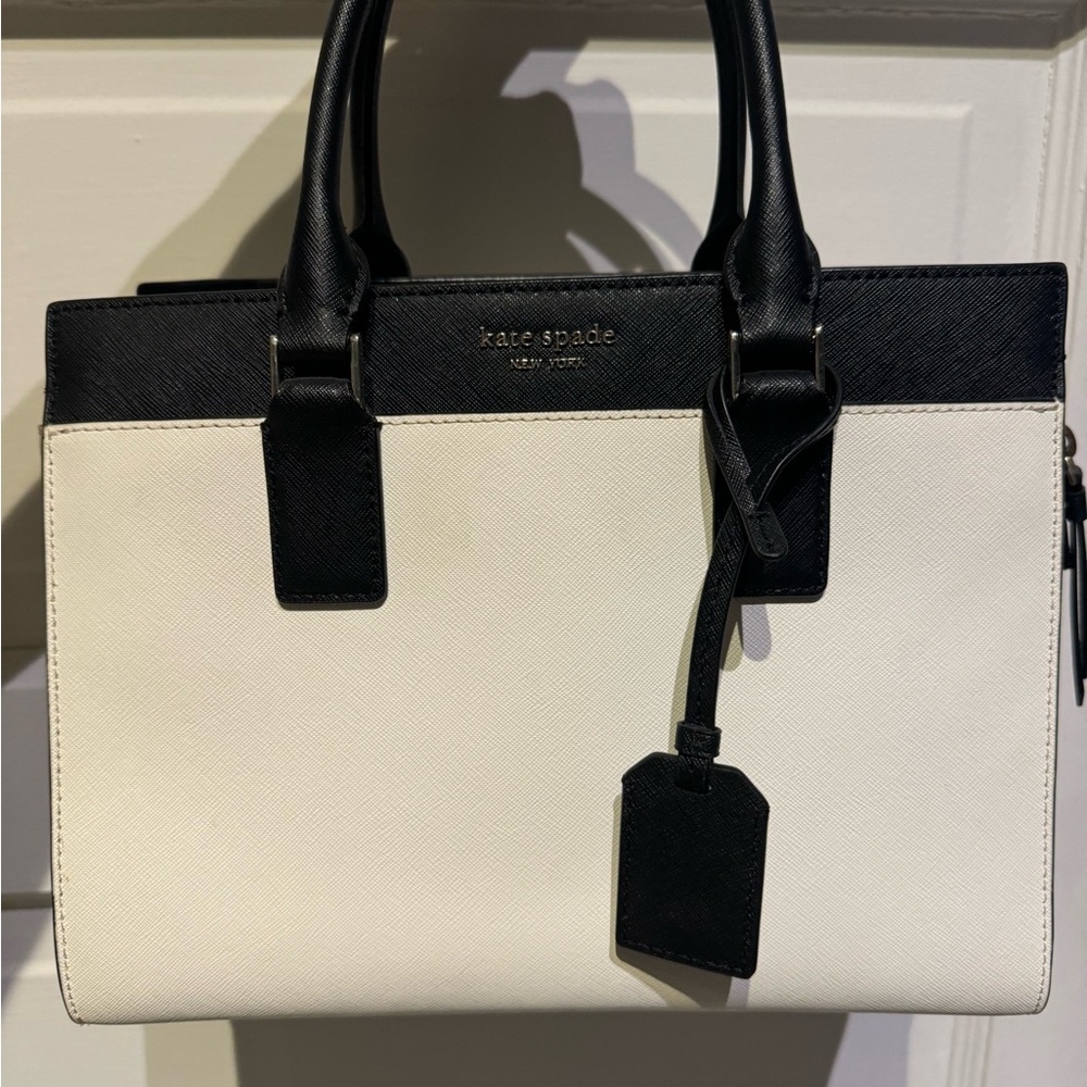 Kate Spade Black and Cream Satchel